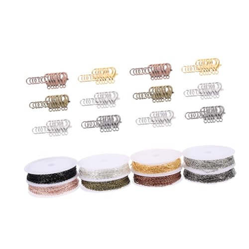 HAPINARY 1 Set Schmuckherstellungskette, Schmuckzubehör Set, DIY Halskettenmaterial, Karabinerverschluss, DIY Schmuck, Pulloverkette, Schmuckkette, Halskettenkette, DIY Ketten HAPINARY 1 Set Schmuckherstellungskette, Schmuckzubehör Set, DIY Halskettenmaterial, Karabinerverschluss, DIY Schmuck, Pulloverkette, Schmuckkette, Halskettenkette, DIY Ketten von HAPINARY