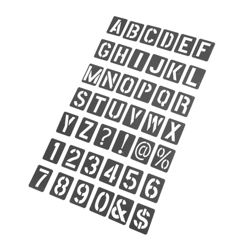 HAPINARY 1 Set Tintenstrahlschablonen, Multifunktions Buchstabenschablonen, Bastel Kunststoff Schablonen, Buchstaben, Malschablonen, Große Schablonen Zum Malen, Filigrane von HAPINARY
