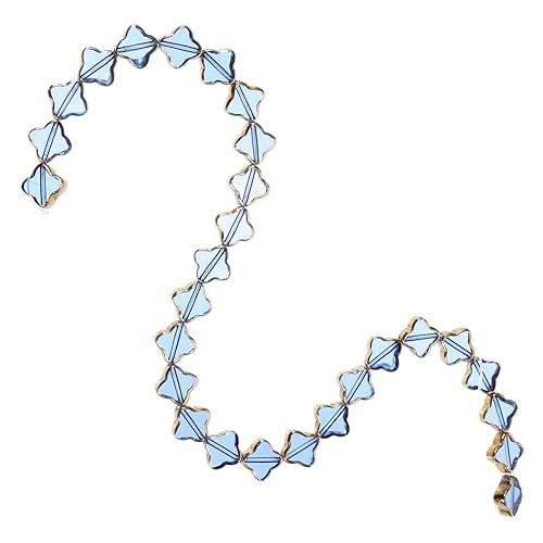HAPINARY 1 Strang Vierblatt Anhänger Kleeblatt Perlen, Kleine Perlen, Basteln, Blattförmige Perlen, DIY Kristallperlen, Armbandperlen, Schmuckherstellungszubehör, Perlen Für Schmuck, von HAPINARY