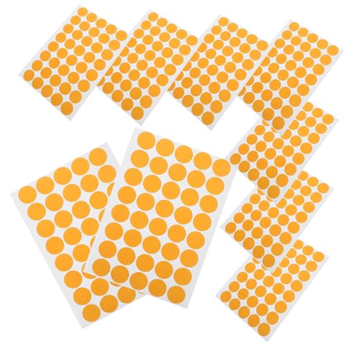 HAPINARY 10 Blätter Dekorative Punktaufkleber Kreisaufkleber Etiketten Farbaufkleber Kleine Runde Aufkleber Klebepunkte Farbige Kleine Punktaufkleber Farbige Punktaufkleber von HAPINARY