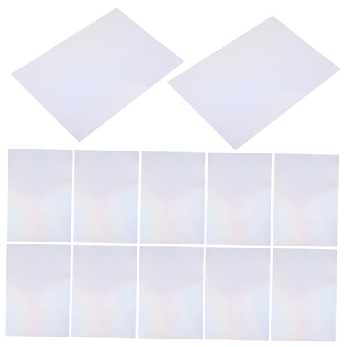 HAPINARY 10 Blätter Selbstklebende Aufkleber Holografisches Klebepapier Holografisches Aufkleberpapier Holografischer Bunter Aufkleber Holografischer Farbaufkleber Holografischer DIY Film von HAPINARY
