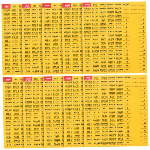 HAPINARY 10 Blatt Etiketten Für Schaltkästen, Aufkleber Für Leistungsschalter, Aufkleber Für Schalttafeln, Aufkleber Zur Identifizierung Von Schalttafeln, Aufkleber Für Schalttafeln Für HAPINARY 10 Blatt Etiketten Für Schaltkästen, Aufkleber Für Leistungsschalter, Aufkleber Für Schalttafeln, Aufkleber Zur Identifizierung Von Schalttafeln, Aufkleber Für Schalttafeln Für von HAPINARY
