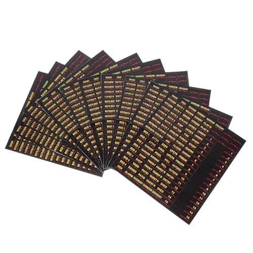 HAPINARY 10 Blatt Etiketten Für Schaltkästen, Aufkleber Für Leistungsschalterfelder, Aufkleber Für Schalttafeln Für Den Heimgebrauch, Etiketten Für Leistungsschalterfelder, Aufkleber Für von HAPINARY