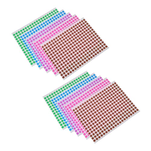 HAPINARY 10 Blatt Etikettenaufkleber Kreisetiketten Geschenkaufkleber Runde Aufkleber Klebepunkte Klebeetiketten Kodieretiketten Punktaufkleber Zum Verkauf Von Umschlägen von HAPINARY
