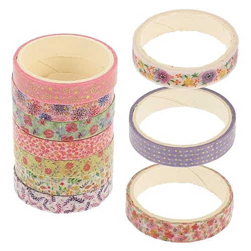 HAPINARY 10 Rollen Dekorative Washi Tapes für DIY Scrapbooking pro Rolle Hochwertiges Klebeband für Journals Bastelprojekte und Kreative Gestaltung von HAPINARY