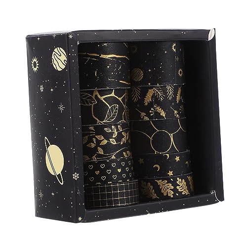 HAPINARY 10 Rollen Goldfolie Washi Tape Dekoratives Klebeband für DIY Handwerk Scrapbooking und Geschenkverpackungen pro Rolle Langlebig und Vielseitig Einsetzbar HAPINARY 10 Rollen Goldfolie Washi Tape Dekoratives Klebeband für DIY Handwerk Scrapbooking und Geschenkverpackungen pro Rolle Langlebig und Vielseitig Einsetzbar von HAPINARY