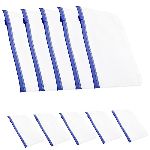 HAPINARY 10 Stück Aktenordner Schutzfolien, Ordner Reißverschlusstaschen, Aktentaschen, Dokumententaschen, Loseblatttaschen, Dokumententaschen, Reißverschluss Ordnertaschen, Reißverschluss von HAPINARY