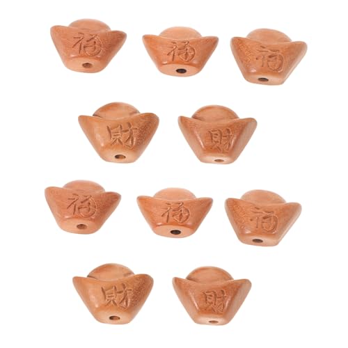 HAPINARY 10 Stück Armbandzubehör, Armbandbarren, Lose Perlen, Holz Abstandshalter, DIY Schmuckmaterialien, Perlen Für Schmuck, Perlenschmuck Set, Holzperlen Mit Loch, Holzperlen von HAPINARY