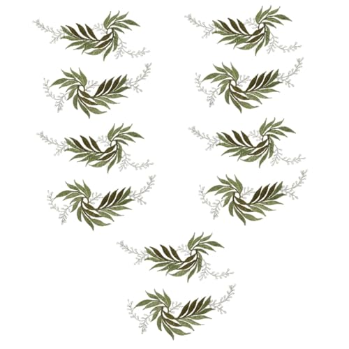 HAPINARY 10 Stück Bestickte Stoffflicken, Stoffstickerei Patches, DIY Kleidungsflicken, Stickflicken, Kleidung, Nähapplikationen, Stickerei Nähapplikationen, Kleidungsdekor von HAPINARY