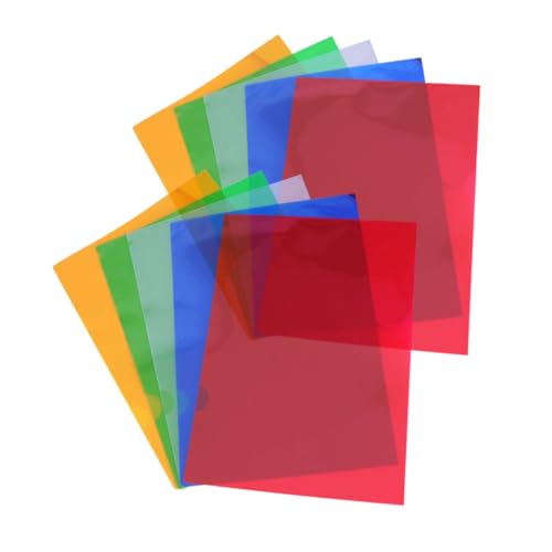 HAPINARY 10 Stück Dokumentenordner Teilig Fronttasche Bunte Projektmappen für Büro und Schule Form Praktischer Organizer für Papiere Transparent und Vielseitig von HAPINARY