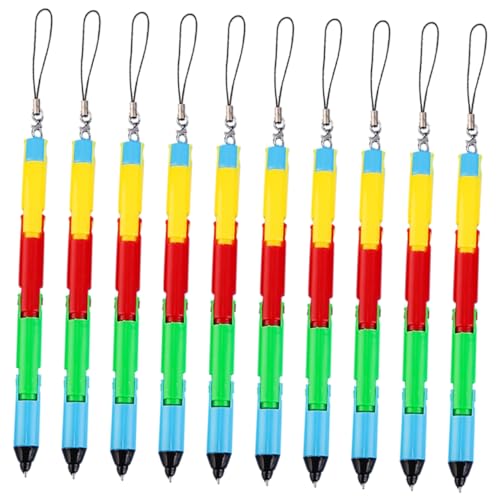 HAPINARY 10 Stück Faltbare Kugelschreiber, Neuartige Stifte, Biegbare Kugelschreiber, Süße Kugelschreiber, Süße Stifte, Kugelschreiber, Lustiger Stift, Faltbarer Stift, Faltbarer von HAPINARY