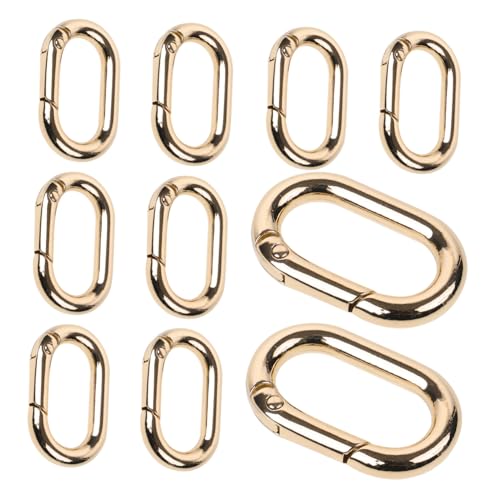 HAPINARY 10 Stück Federschnalle, Ovaler Karabiner, Federring, Schnappclip, Haken, Karabinerhaken, Tragbare Kletterschnallen, Ovaler Federverschluss, Feder, Schlüsselring, Schnalle, HAPINARY 10 Stück Federschnalle, Ovaler Karabiner, Federring, Schnappclip, Haken, Karabinerhaken, Tragbare Kletterschnallen, Ovaler Federverschluss, Feder, Schlüsselring, Schnalle, von HAPINARY
