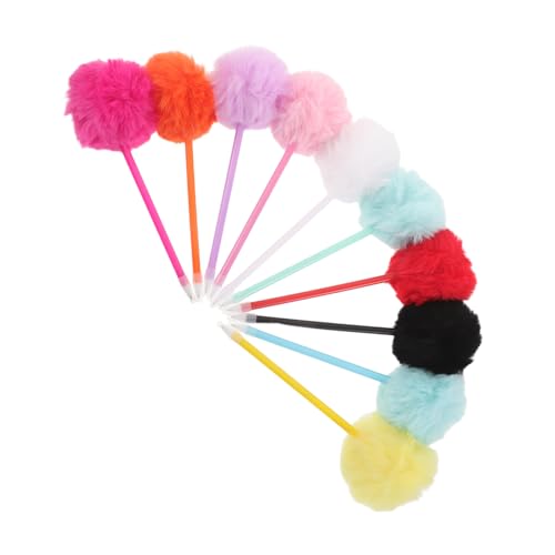 HAPINARY 10 Stück Flauschige Pom Pom Kugelschreiber Plüsch Schreibstifte Niedlich Kawaii Dekorative Stifte Für Schüler Schule Bürostationery HAPINARY 10 Stück Flauschige Pom Pom Kugelschreiber Plüsch Schreibstifte Niedlich Kawaii Dekorative Stifte Für Schüler Schule Bürostationery von HAPINARY