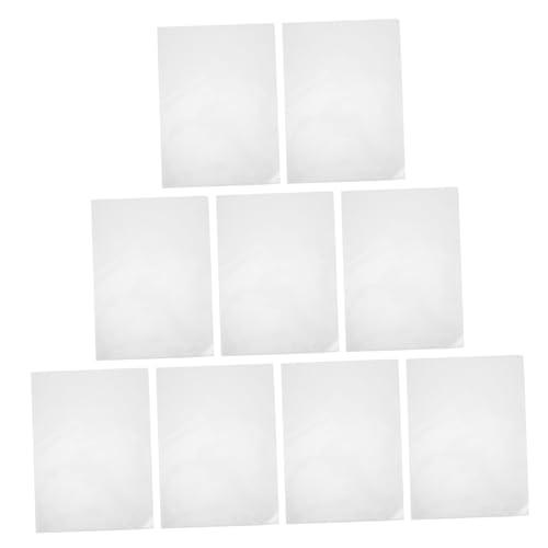 HAPINARY 10 Stück Förmige Dokumentenmappe Transparente Kunststoffhüllen für Papier Vielseitig Einsetzbar für Büro und Schule Platzsparend und Langlebig von HAPINARY