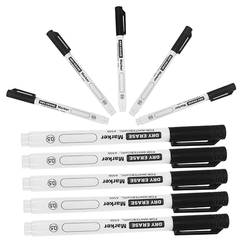 HAPINARY 10 Stück Graffiti Marker Stifte für Schule Büro Spitze Abwischbar für Whiteboards Kreative Markierungen Langlebig Praktisch von HAPINARY