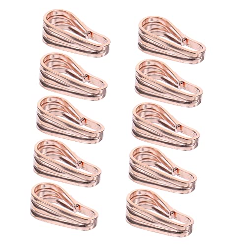 HAPINARY 10 Stück Guazi Schnallenzubehör DIY Halskettenverbinder Bügelverschluss Silber Klemmclip Schmuck Anhänger Verbindungsschnallen Anhänger Verbindungsverschluss Anhängerverbinder von HAPINARY