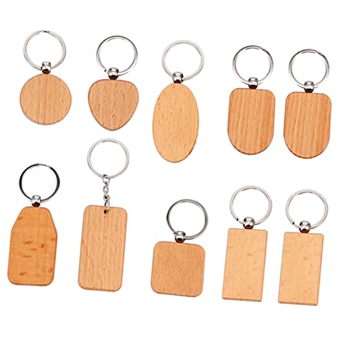 HAPINARY 10 Stück Holz Schlüsselanhänger Blanko Unvollendete DIY Schlüsselanhänger Natürlichem Holz für Bastelprojekte und Personalisierte für Dekoration und Gestaltungen HAPINARY 10 Stück Holz Schlüsselanhänger Blanko Unvollendete DIY Schlüsselanhänger Natürlichem Holz für Bastelprojekte und Personalisierte für Dekoration und Gestaltungen von HAPINARY