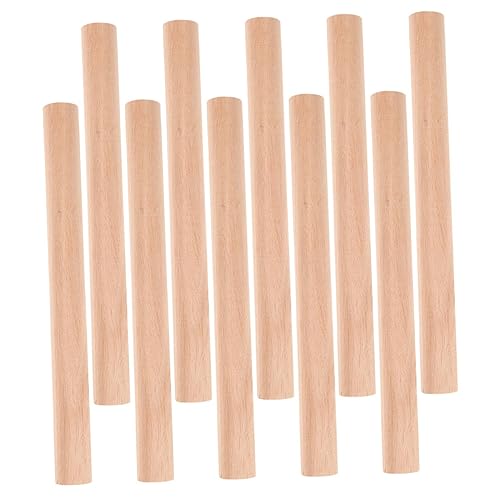HAPINARY 10 Stück Holzdübel Zum Basteln, Holzdübel Zum Basteln, Holzstange, Unbehandelter Holzdübel, Bastelholzstäbe, Holzstäbe, Bastelstäbe, Bastelbedarf In Großpackung, Dübel Zum von HAPINARY