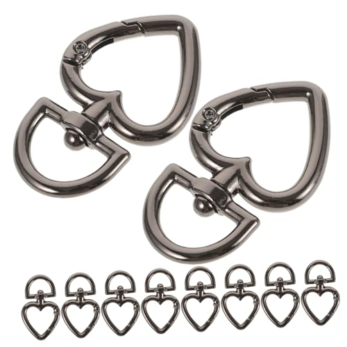 HAPINARY 10 Stück Liebes Schlüsselanhänger, Karabiner, Federschnalle, Metallfeder, Schlüsselanhängerschnalle, D Förmiger Karabiner, D Förmiger Federverschluss, Schnappclip, Haken, HAPINARY 10 Stück Liebes Schlüsselanhänger, Karabiner, Federschnalle, Metallfeder, Schlüsselanhängerschnalle, D Förmiger Karabiner, D Förmiger Federverschluss, Schnappclip, Haken, von HAPINARY