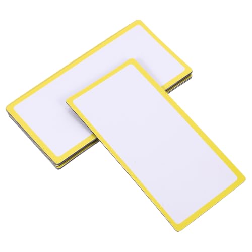 HAPINARY 10 Stück Magnetische Namensaufkleber, Trocken Abwischbare Etiketten, Multifunktionale Notizetiketten, Magnetische Kühlschranketiketten, Klebeetiketten, Trocken Abwischbare von HAPINARY