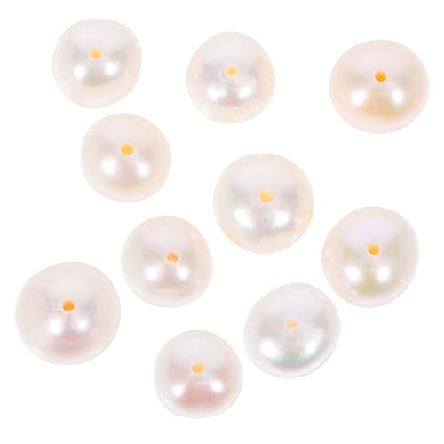 HAPINARY 10 Stück Natürliche Süßwasserperlen mit Weiße Perlen für Schmuckherstellung DIY Armbänder Halsketten Edle Spacer-perlen für Handwerk und Layering HAPINARY 10 Stück Natürliche Süßwasserperlen mit Weiße Perlen für Schmuckherstellung DIY Armbänder Halsketten Edle Spacer-perlen für Handwerk und Layering von HAPINARY