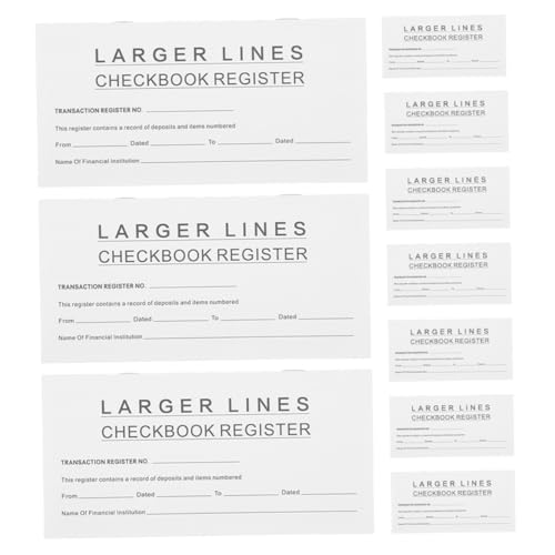 HAPINARY 10 Stück Personal Checkbook Register Leere Transaktionsprotokollbücher für Effektives Finanzmanagement Tragbar für Geldverfolgung von HAPINARY