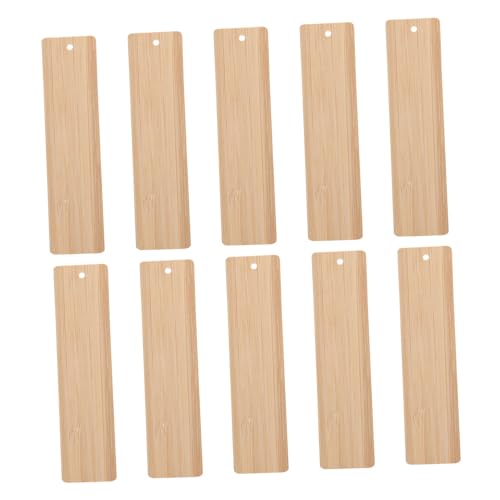 HAPINARY 10 Stück Teiliges Bambus Lesezeichen mit Blanko DIY Bastelrohlinge aus Hochwertigem Holz Sichere Abgerundete Kanten zum Beschriften Malen Lesezeichen oder Dekoration HAPINARY 10 Stück Teiliges Bambus Lesezeichen mit Blanko DIY Bastelrohlinge aus Hochwertigem Holz Sichere Abgerundete Kanten zum Beschriften Malen Lesezeichen oder Dekoration von HAPINARY