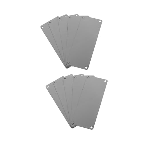 HAPINARY 10 Stück Teiliges Edelstahl Blanko Namensschild mit Löchern Dünne Gravierbare Metallplaketten für Tür Büro Personalisierte Schilder Außen Rostfrei Langlebig HAPINARY 10 Stück Teiliges Edelstahl Blanko Namensschild mit Löchern Dünne Gravierbare Metallplaketten für Tür Büro Personalisierte Schilder Außen Rostfrei Langlebig von HAPINARY