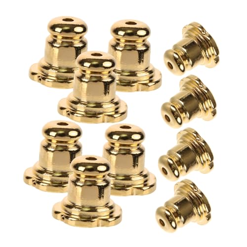 HAPINARY 10 Stück Teiliges Goldfarbene Elektroplattierte Ohrstecker verschlüsse aus Metall Flexible Hautfreundliche Ohrsteckerstopper für DIY Schmuckherstellung Passend für Kleine HAPINARY 10 Stück Teiliges Goldfarbene Elektroplattierte Ohrstecker verschlüsse aus Metall Flexible Hautfreundliche Ohrsteckerstopper für DIY Schmuckherstellung Passend für Kleine von HAPINARY