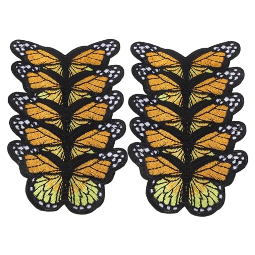 HAPINARY 10 Stück Teiliges Große Hellgelbe Schmetterling Bügelbild Patches Dekorative Bestickte Applikationen Einfaches Aufbügeln für Diy Kleidung Jacken Taschen und Accessoires HAPINARY 10 Stück Teiliges Große Hellgelbe Schmetterling Bügelbild Patches Dekorative Bestickte Applikationen Einfaches Aufbügeln für Diy Kleidung Jacken Taschen und Accessoires von HAPINARY