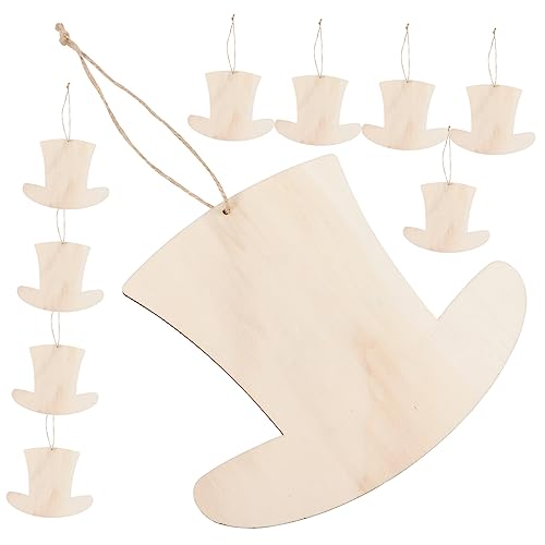 HAPINARY 10 Stück Teiliges Holzanhänger Cowboyhut Form Unlackierte DIY Holzscheiben mit Glatter Oberfläche Langlebige Bastelrohlinge für Kreative Graffiti und Malprojekte HAPINARY 10 Stück Teiliges Holzanhänger Cowboyhut Form Unlackierte DIY Holzscheiben mit Glatter Oberfläche Langlebige Bastelrohlinge für Kreative Graffiti und Malprojekte von HAPINARY