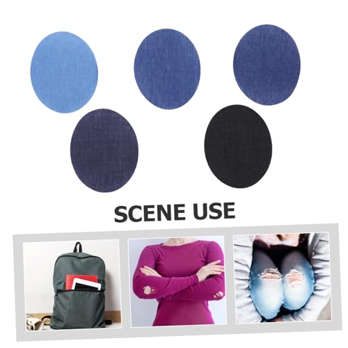 HAPINARY 10 Stück Teiliges Jeansflicken Oval Form Farben Baumwolle Denim Patches zum Aufbügeln und Nähen Reparaturflicken für Kleidung an Jeans Jacken Rucksäcken Nähset für Festen Halt HAPINARY 10 Stück Teiliges Jeansflicken Oval Form Farben Baumwolle Denim Patches zum Aufbügeln und Nähen Reparaturflicken für Kleidung an Jeans Jacken Rucksäcken Nähset für Festen Halt von HAPINARY
