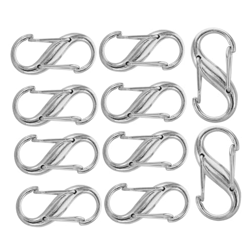 HAPINARY 10 Stück Teiliges Metall Gurtschnallen für Handtaschen Verstellbare Schulterriemen Kettenkürzer Robuste Taschenverschluss Adapter Geeignet für Umhängetaschen und Geldbörsen HAPINARY 10 Stück Teiliges Metall Gurtschnallen für Handtaschen Verstellbare Schulterriemen Kettenkürzer Robuste Taschenverschluss Adapter Geeignet für Umhängetaschen und Geldbörsen von HAPINARY