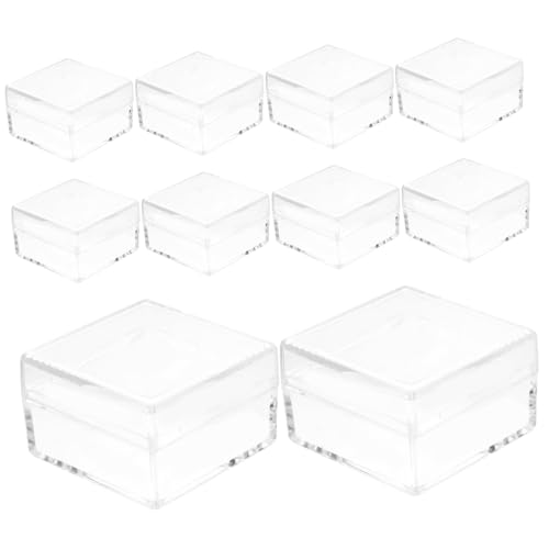 HAPINARY 10 Stück Teiliges Quadratische Transparente Specimen Display Box aus Robustem Stapelbar und Kratzfest zur Sicheren Aufbewahrung und Präsentation von Mineralien und Proben Zuhause HAPINARY 10 Stück Teiliges Quadratische Transparente Specimen Display Box aus Robustem Stapelbar und Kratzfest zur Sicheren Aufbewahrung und Präsentation von Mineralien und Proben Zuhause von HAPINARY