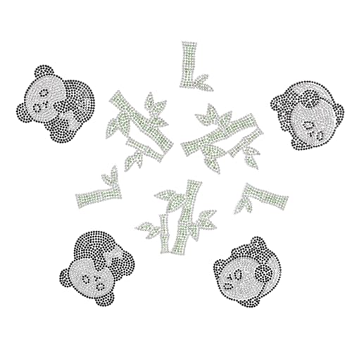 HAPINARY 10 Stück Teiliges Selbstklebende Panda Stoffapplikationen mit Strass Bestickte Bügelbilder für DIY Kleidung Rucksäcke Hüte Kreative Verzierungen für Jacken und Taschen HAPINARY 10 Stück Teiliges Selbstklebende Panda Stoffapplikationen mit Strass Bestickte Bügelbilder für DIY Kleidung Rucksäcke Hüte Kreative Verzierungen für Jacken und Taschen von HAPINARY