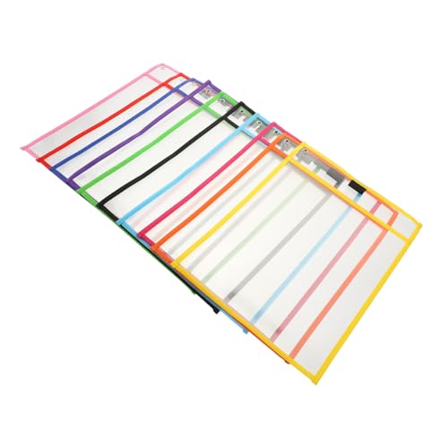 HAPINARY 10 Stück Teiliges Transparente Dry Erase Folientaschen aus Robustem PVC Wiederverwendbare Dokumententaschen für Schule und Büro Einfache Reinigung Praktische Tragbare HAPINARY 10 Stück Teiliges Transparente Dry Erase Folientaschen aus Robustem PVC Wiederverwendbare Dokumententaschen für Schule und Büro Einfache Reinigung Praktische Tragbare von HAPINARY
