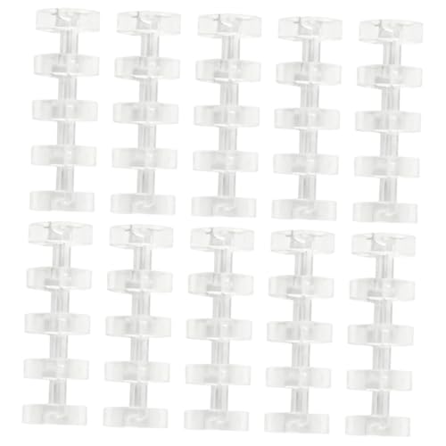 HAPINARY 10 Stück Teiliges Transparentes Segmentiertes Ringbuch Kreative Schreibwaren Praktisches DIY Loose Leaf Binder Zubehör für Scrapbooking Notizbuch Büro und Schule von HAPINARY