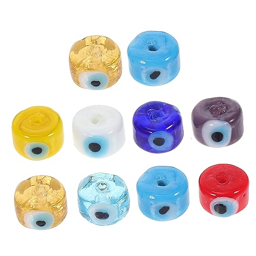 HAPINARY 10 Stück Teufelsauge Glasperlen Zum Selbermachen, Schmuckperlen, Halsketten, Perlen Aus Azurstein, Lose Perlen, Charm Perlen, Böser Blick, Lose Perlen Für Schmuck, Bastelperlen, HAPINARY 10 Stück Teufelsauge Glasperlen Zum Selbermachen, Schmuckperlen, Halsketten, Perlen Aus Azurstein, Lose Perlen, Charm Perlen, Böser Blick, Lose Perlen Für Schmuck, Bastelperlen, von HAPINARY