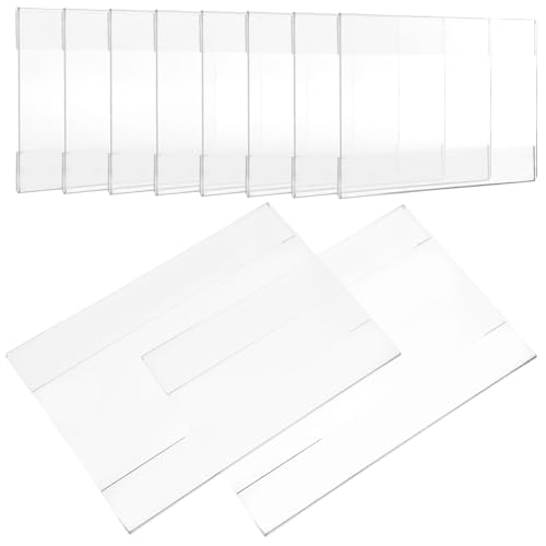HAPINARY 10 Stück Transparente Etiketten, Ladenetiketten, Ständer, Regalschilder, Supermarkt Zubehör, Etikettenhalter, Regaletiketten, Etikettenhalter, Wandschildhalter von HAPINARY