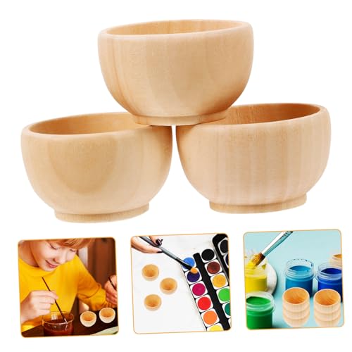 HAPINARY 10 Stück Unbehandelte Holzschalen DIY Kleine Holzschalen für Bastelarbeiten Dekorieren Natürliche Holzmaterialien für Projekte HAPINARY 10 Stück Unbehandelte Holzschalen DIY Kleine Holzschalen für Bastelarbeiten Dekorieren Natürliche Holzmaterialien für Projekte von HAPINARY