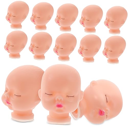 HAPINARY 10 Stück Vinyl Puppenköpfe, Mini Köpfe Zum Basteln, Kreativer Spielzeugkopf, Puppenteile, Spielzeugzubehör Für Kinder, Schlüsselanhänger, Hängende Dekoration, Ausgestopfter von HAPINARY
