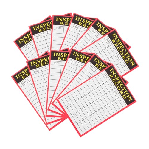 HAPINARY 100 Blatt Aufzeichnungskarte Aufzeichnungsbedarf Wartungsaufzeichnungsetikett Inspektionsetikett Wartungsbedarf Inspektionsaufzeichnungspapier Praktisches Aufzeichnungsetikett HAPINARY 100 Blatt Aufzeichnungskarte Aufzeichnungsbedarf Wartungsaufzeichnungsetikett Inspektionsetikett Wartungsbedarf Inspektionsaufzeichnungspapier Praktisches Aufzeichnungsetikett von HAPINARY