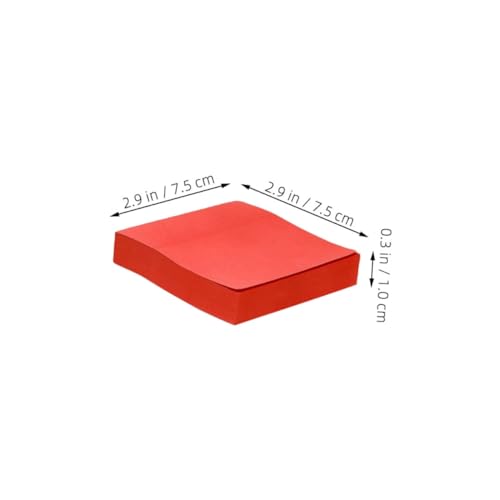 HAPINARY 100 Blatt Quadratische Haftnotizen in Leuchtendem Rot Selbstklebende Notizzettel mit Großzügiger Schreibfläche Vielseitige Klebezettel für Büro Schule Pflege und Zuhause HAPINARY 100 Blatt Quadratische Haftnotizen in Leuchtendem Rot Selbstklebende Notizzettel mit Großzügiger Schreibfläche Vielseitige Klebezettel für Büro Schule Pflege und Zuhause von HAPINARY