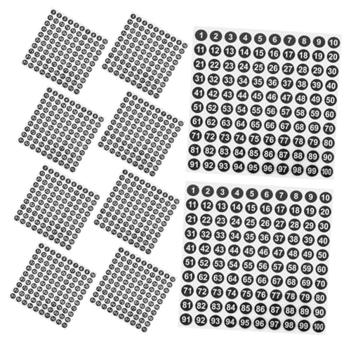 HAPINARY 100 Blatt Wasserdichte Nummerierte Aufkleber Schwarze Runde Etiketten mit Weißer Beschriftung Selbstklebend Langlebig Vielseitig für Büro Schule und Zuhause zur Einfachen HAPINARY 100 Blatt Wasserdichte Nummerierte Aufkleber Schwarze Runde Etiketten mit Weißer Beschriftung Selbstklebend Langlebig Vielseitig für Büro Schule und Zuhause zur Einfachen von HAPINARY