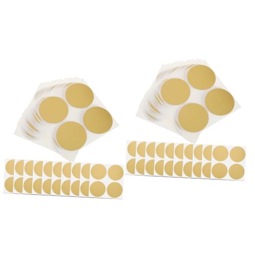 HAPINARY 100 Stck. Goldene Scratch Off Aufkleber Runde Bekleben für Spiele Hochzeiten und Geburtstagsfeiern DIY Rubbelkarten für Spaß und Freude von HAPINARY