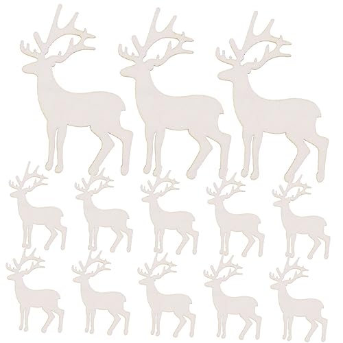 HAPINARY 100 Stck. Unvollendete Holz Rentier Ausschnitte DIY Dekoration Holzscheiben für Weihnachtsprojekte und Landhausstil Bastelideen und Esstischgestaltung HAPINARY 100 Stck. Unvollendete Holz Rentier Ausschnitte DIY Dekoration Holzscheiben für Weihnachtsprojekte und Landhausstil Bastelideen und Esstischgestaltung von HAPINARY