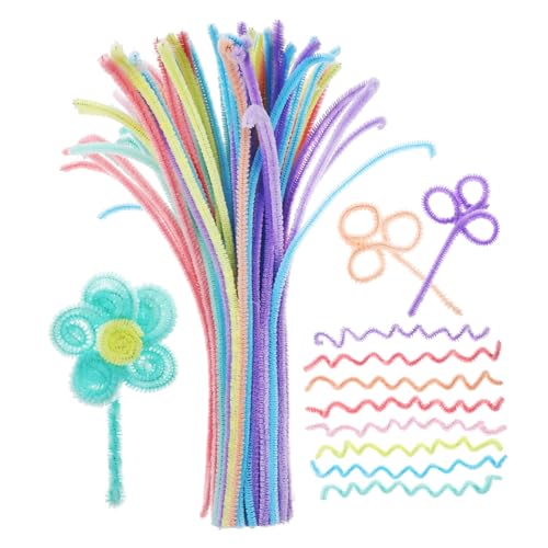 HAPINARY 100 Stück Bunte Chenille Stiele Makaronfarben Weich Biegsam Bastelset Fuzzy Stems für DIY Handwerk Kreative Bastelmaterialien HAPINARY 100 Stück Bunte Chenille Stiele Makaronfarben Weich Biegsam Bastelset Fuzzy Stems für DIY Handwerk Kreative Bastelmaterialien von HAPINARY