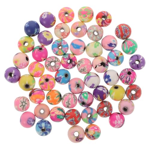 HAPINARY 100 Stück DIY Polymer Clay Beads Bunte Lose Perlen für Armbänder und für DIY Schmuck Leicht und Langlebig Vielseitig Einsetzbar für Bastelprojekte Zufällige Farbe Zufällige Farbe von HAPINARY