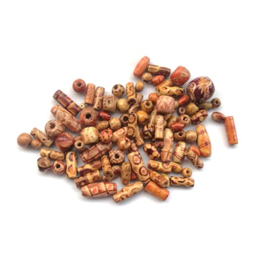 HAPINARY 100 Stück DIY Schmuckperlen aus Holz Bunte Spacer Beads Handgemachte Bastelperlen zum Auffädeln für Armbänder und Schmuck Selber Machen Lose Perlen in Verschiedenen HAPINARY 100 Stück DIY Schmuckperlen aus Holz Bunte Spacer Beads Handgemachte Bastelperlen zum Auffädeln für Armbänder und Schmuck Selber Machen Lose Perlen in Verschiedenen von HAPINARY