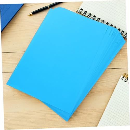 HAPINARY 100 Stück Farbiges Druckerpapier Vivid Color Output Schnelltrocknend Vielseitig Kompatibel für Inkjet Druck Dokumente DIY Bastelprojekte Blau von HAPINARY
